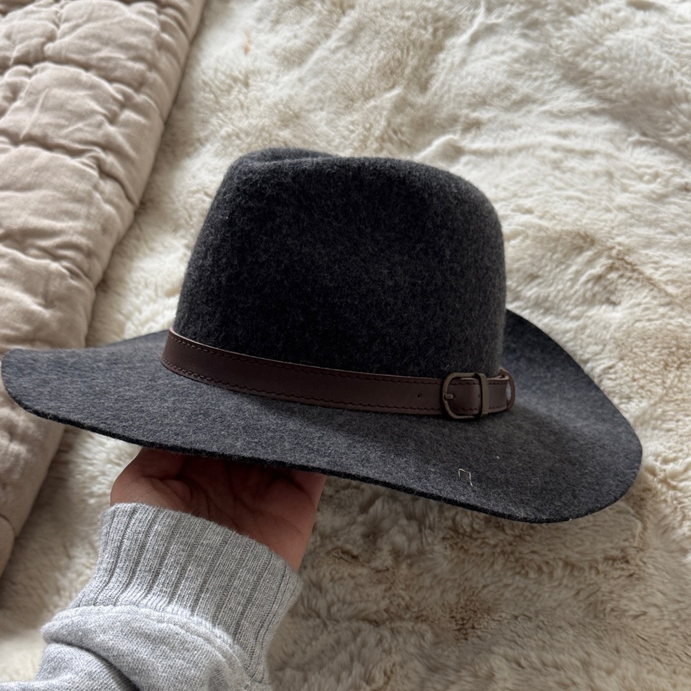 Michael Stars Charcoal Wool Fedora